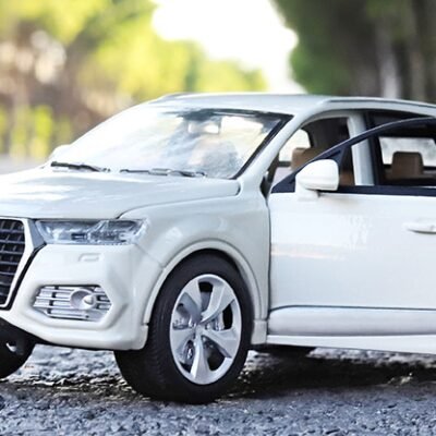 Детская игрушка инерционная металлическая машинка Джип Audi 1:24 Белый