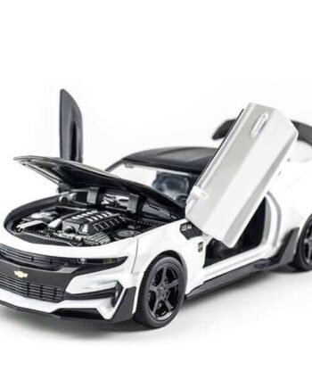 Детская игрушка инерционная металлическая машинка Chevrolet Camaro 1:32 Белый
