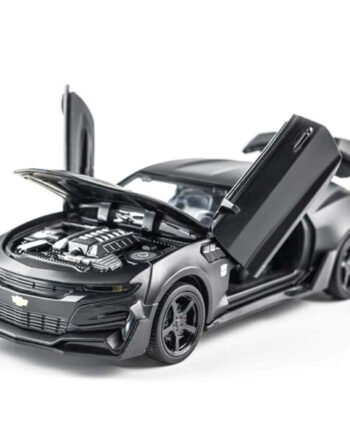 Детская игрушка инерционная металлическая машинка Chevrolet Camaro 1:32 Черный