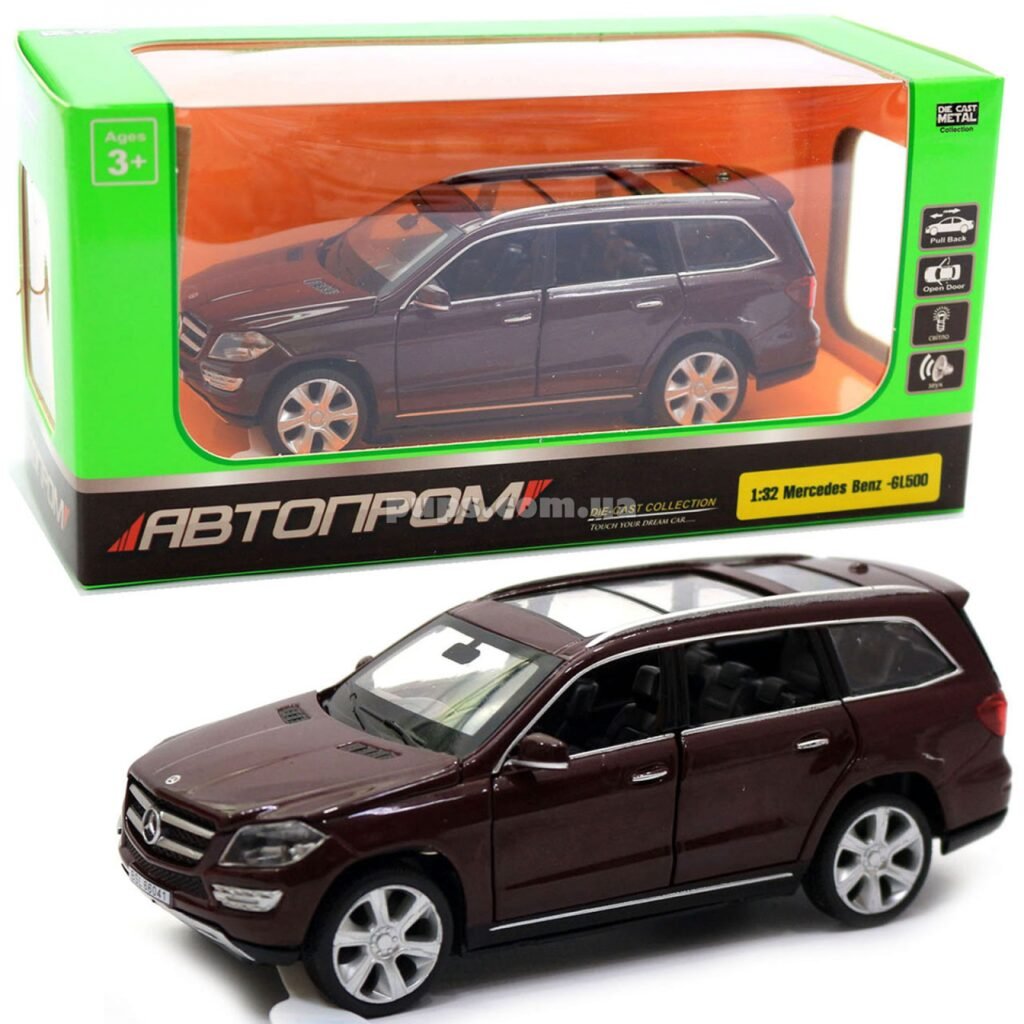 Коллекционная металлическая машинка Джип Мерседес Mercedes-Benz GL-500 с инерцией 1:32 Коричневий (3) купить с доставкой в Украине - croco.in.ua
