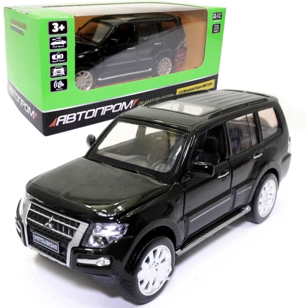Коллекционная металлическая машинка Джип Митсубиси Паджеро Mitsubishi Pajero 4WD Turbo с инерцией 1:33 Черный (3) купить с доставкой в Украине - croco.in.ua