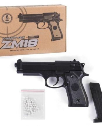 Игрушечный металлический пистолет с пластиковыми пулями 6 мм Airsoft Gun ZM18 CYMA