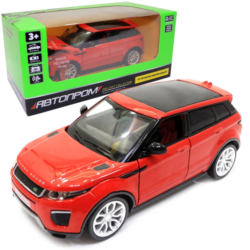 Дитяча іграшка інерційна металева машинка Джип Range Rover Evoque 1:32 Червоний (3) купить с доставкой в Украине - croco.in.ua