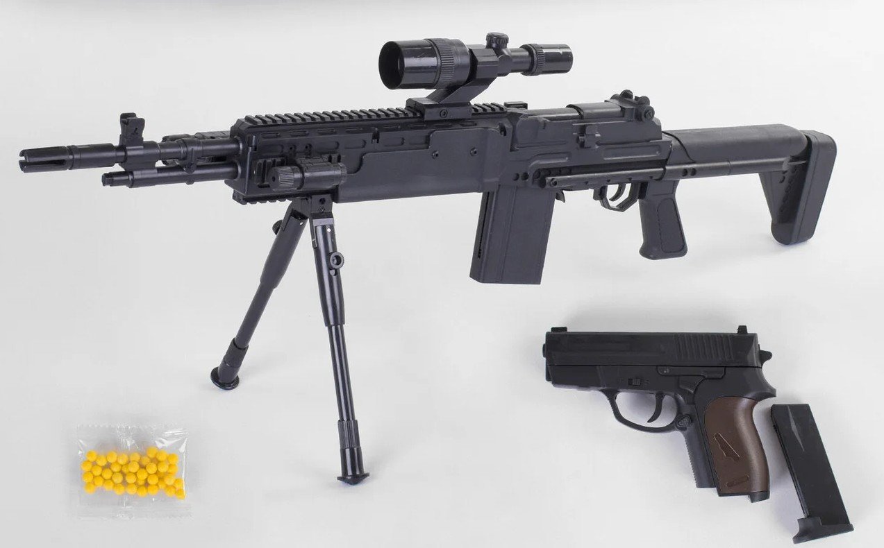 Игрушечный пистолет и автомат 2 в 1 с лазером и фонариком с пластиковыми пульками 6 мм Airsoft Gun CYMA (4) купить с доставкой в Украине - croco.in.ua Игрушечный пистолет и автомат 2 в 1 с лазером и фонариком с пластиковыми пульками 6 мм Airsoft Gun CYMA (4) купить с доставкой в Украине - croco.in.ua