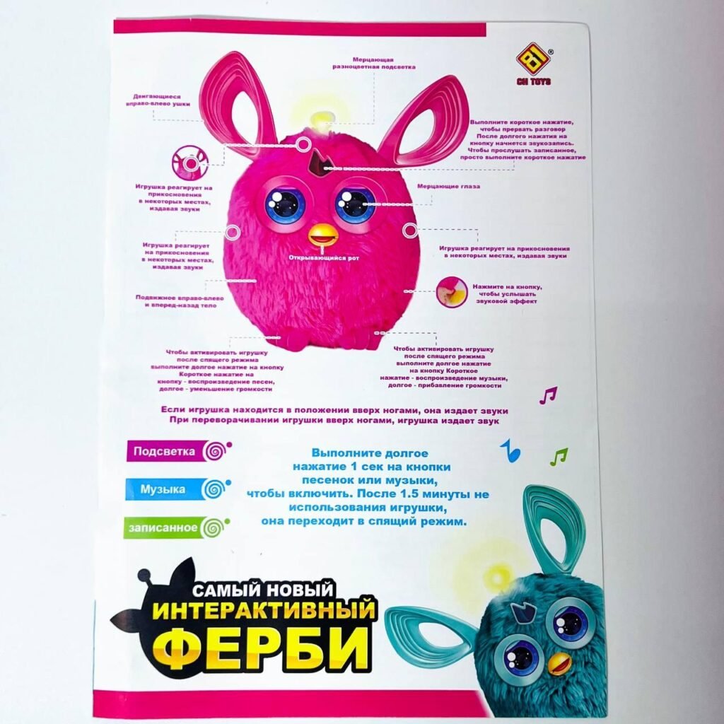 М'яка інтерактивна іграшка Фьорбі Furby Connect російською мовою Блакитна (8) купить с доставкой в Украине - croco.in.ua